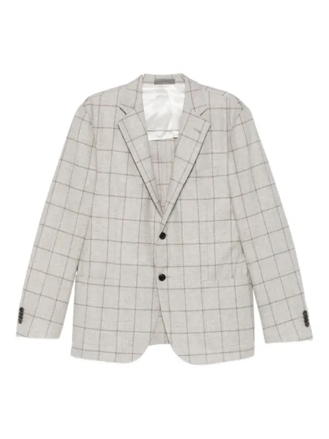 Corneliani checked single-breasted jacket