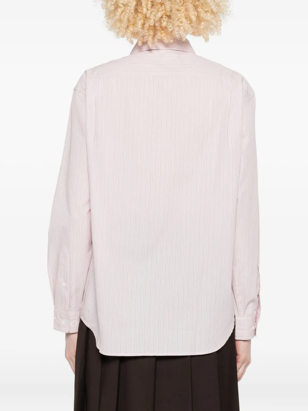 Dunst Striped Long-sleeve Shirt In Pink