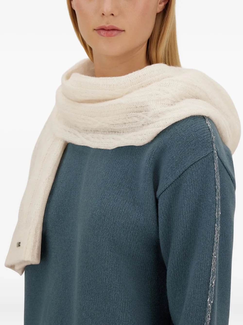 Herno écharpe en maille torsadée | Image 2