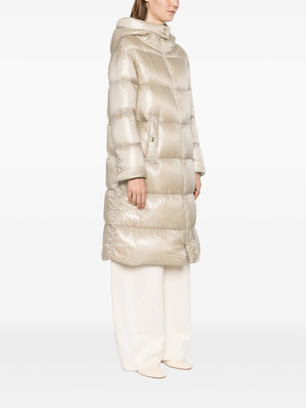 Herno Ultralichte nylon jas Beige