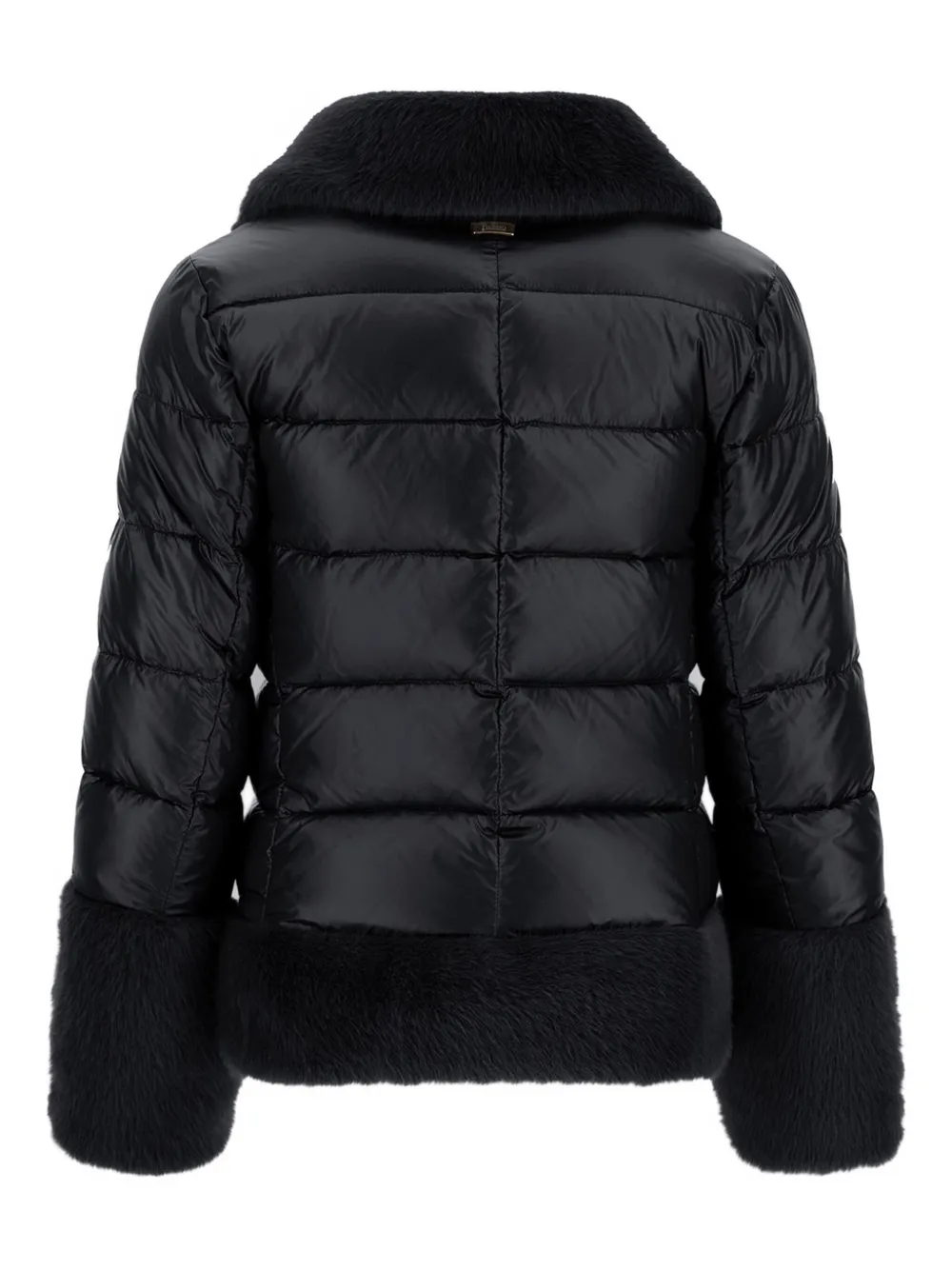 Herno Quilted Trimmed Padded Jacket In Black