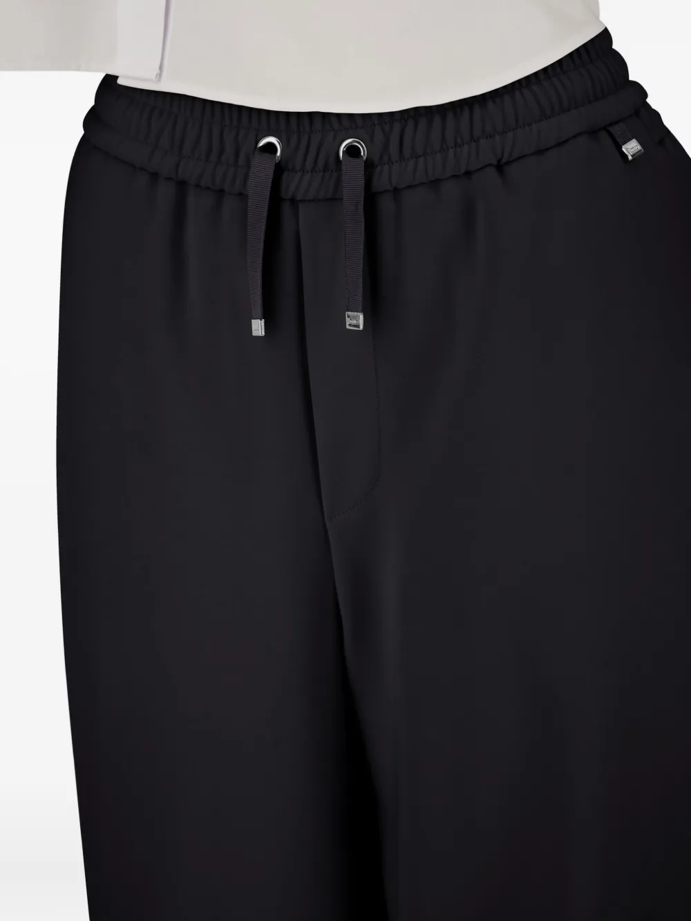 Herno Broek met trekkoordtaille Zwart