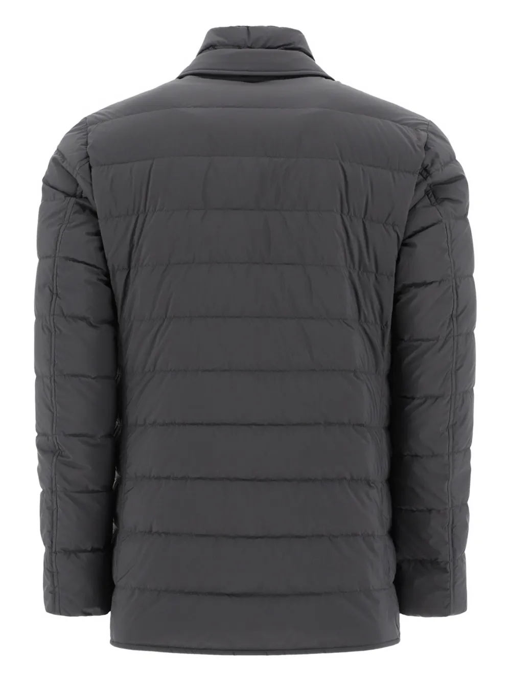 Quilted Three-Button Padded Jacket