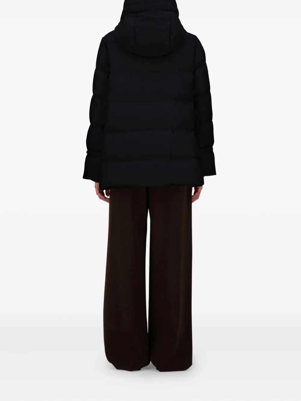 Herno Jacket In Bi-stretch Lurex Wool In Black