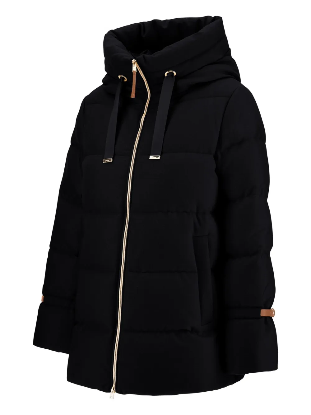 Herno Jacket In Bi-stretch Lurex Wool In Black