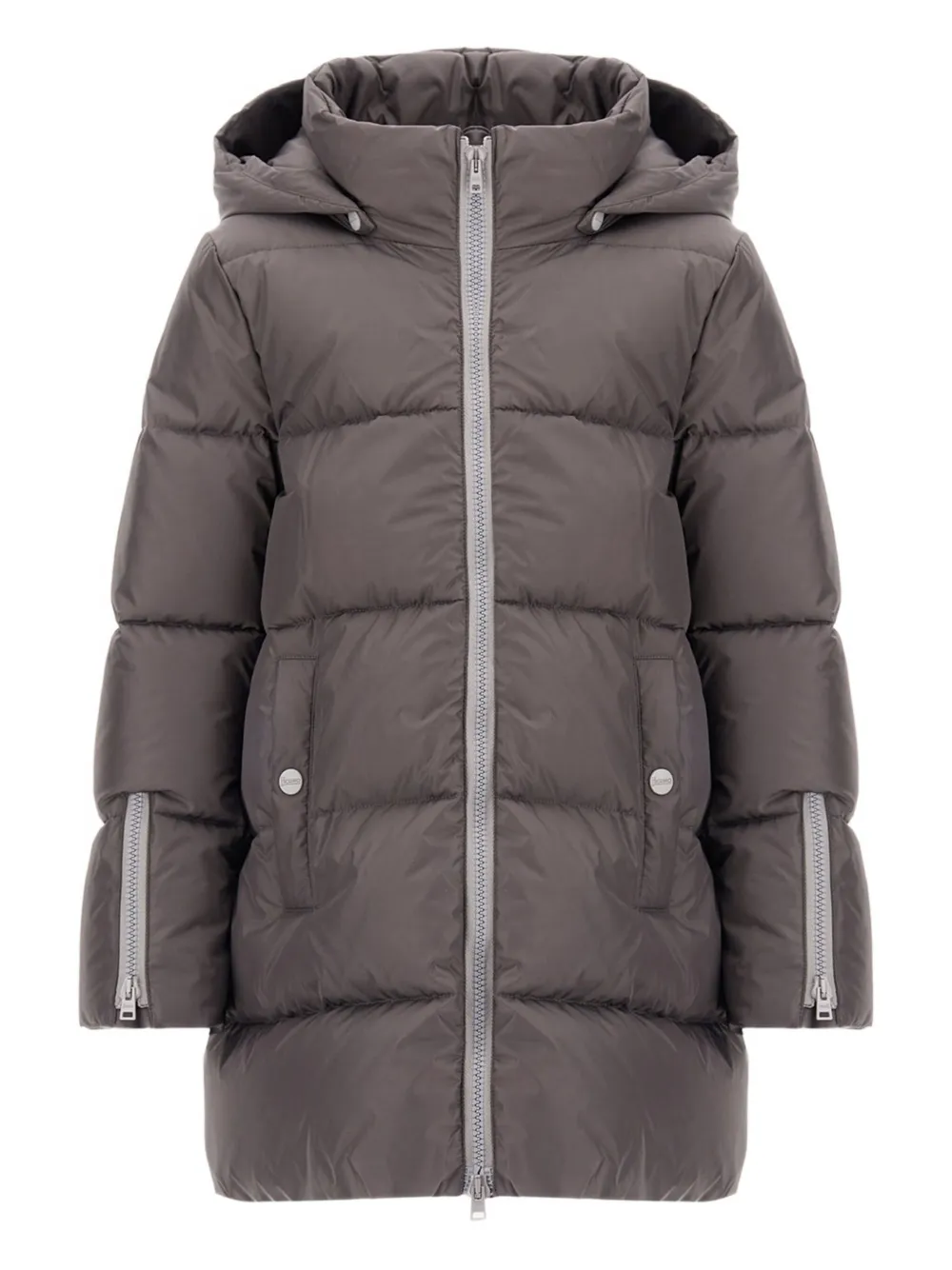 Herno Kids hooded puffer jacket | Grey | Image 1