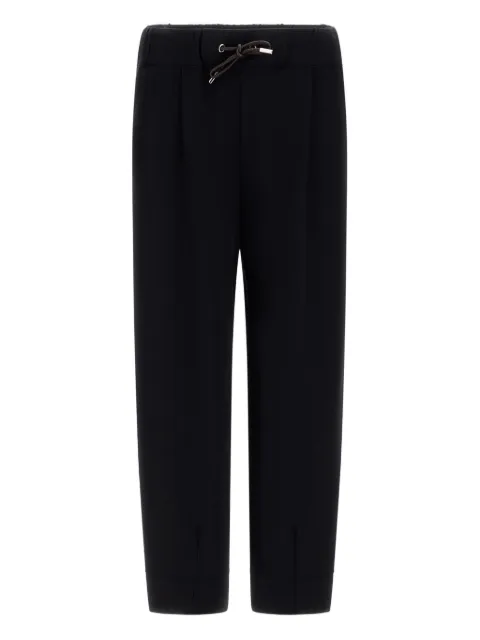 Herno Rome pleated drawstring trousers