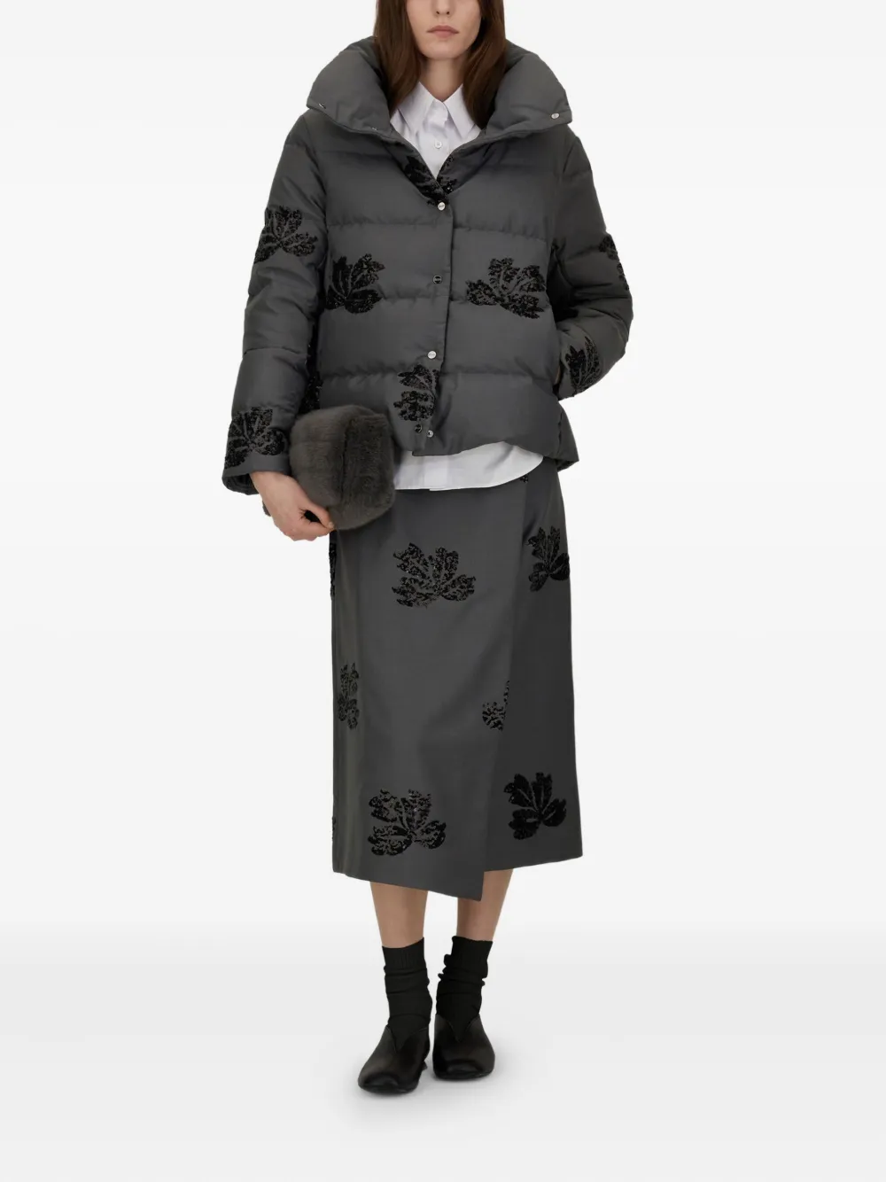 Herno floral-print puffer jacket | Puffer Jackets | Image 2
