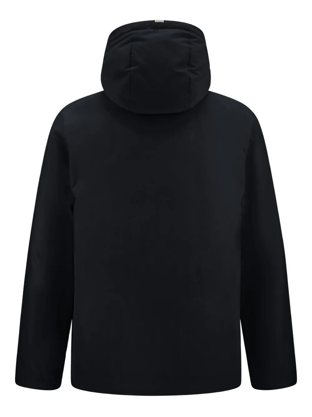 Herno Hooded Down Jacket With Drawstring And Pockets In Black