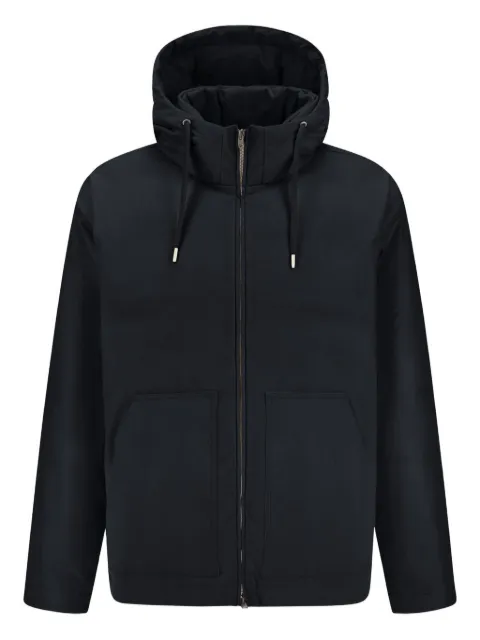 Herno hooded zip-up jacket