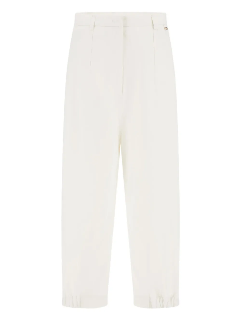 Herno Pantaloni con fondo elasticizzato - Bianco