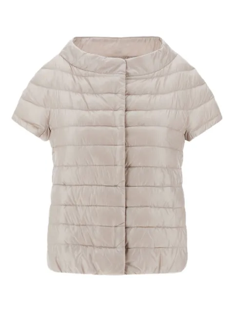 Herno short-sleeve quilted jacket