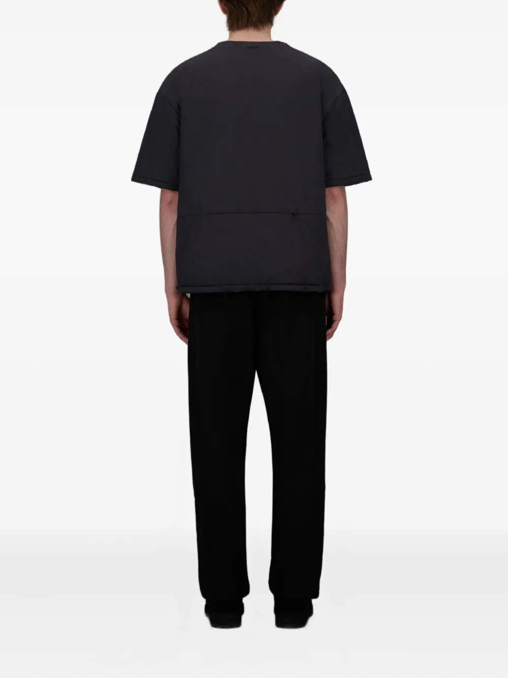 Herno T-shirt met zakdetail Zwart