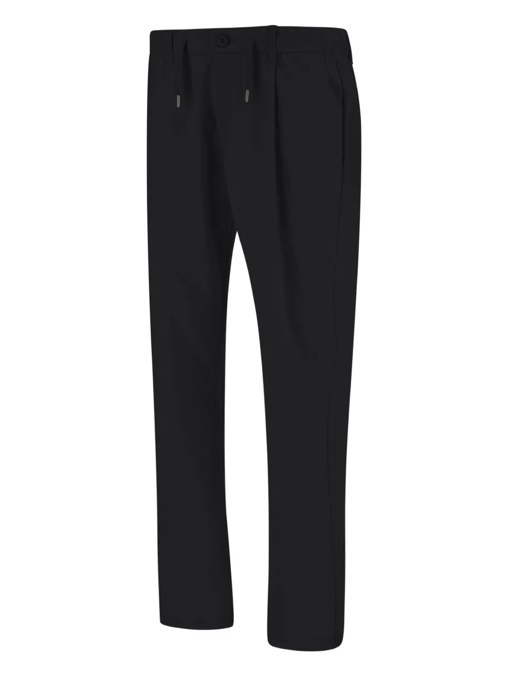 Herno Pleated Straight-leg Trousers In Black