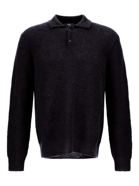 Herno ribbed polo-neck sweater