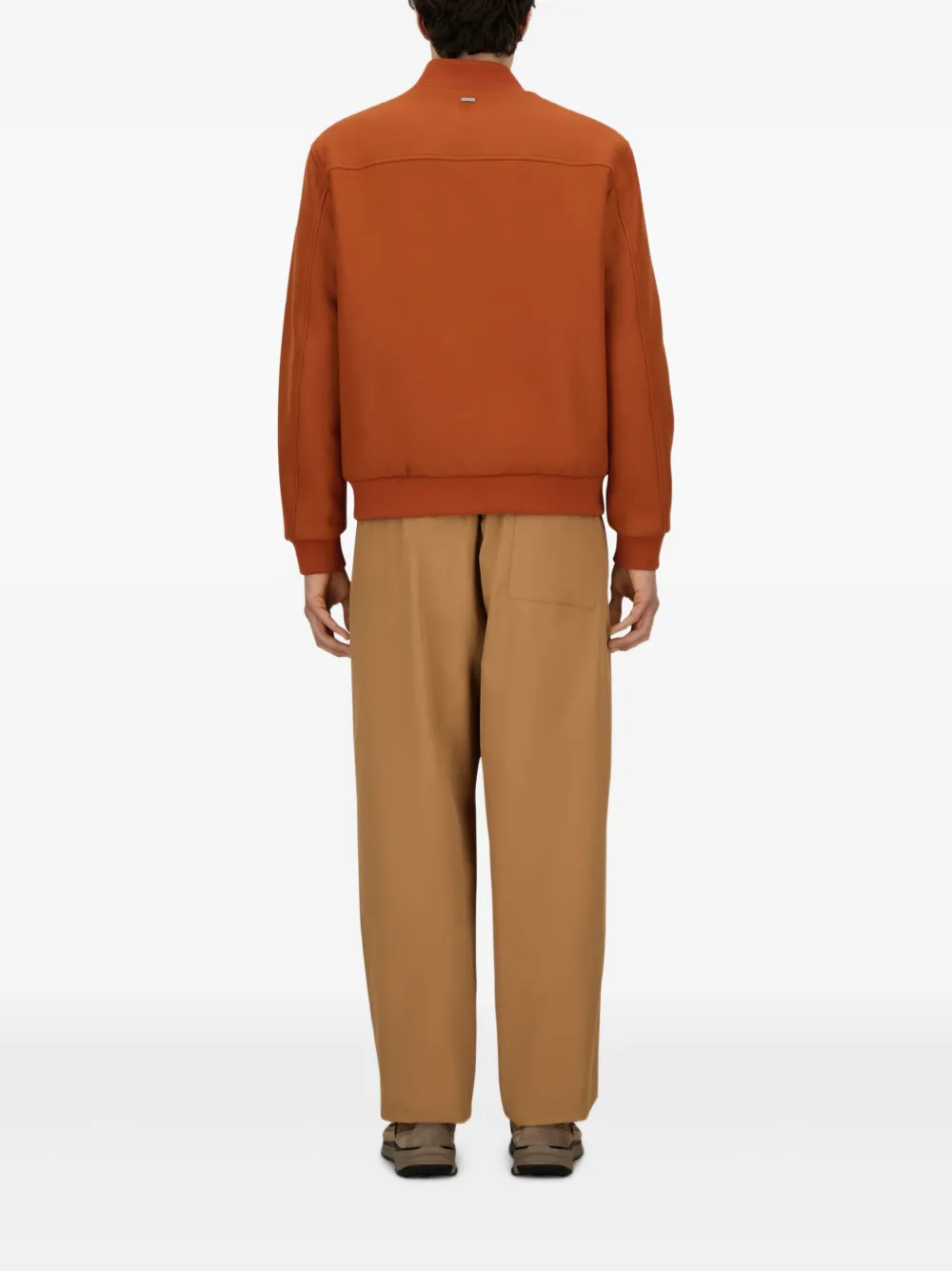 Herno Straight plooibroek Bruin