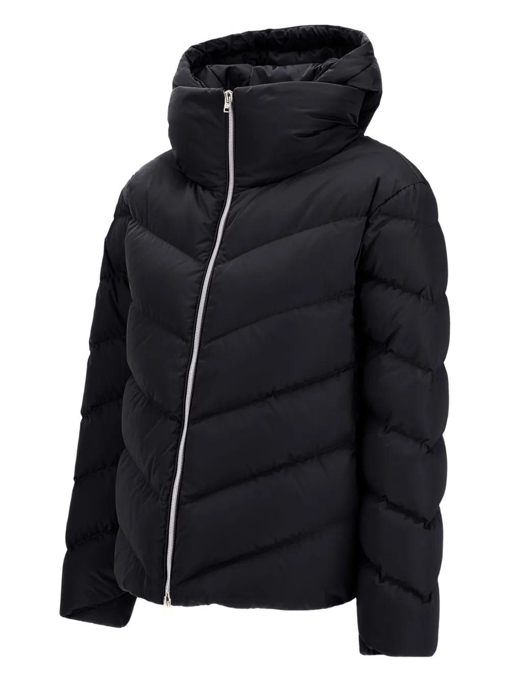 Herno Gevoerd jack met capuchon Zwart