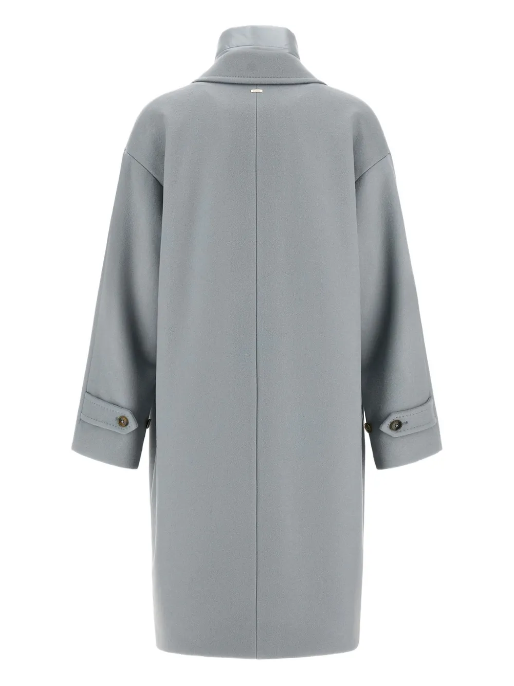 Herno Velour Wool Cloth And Nylon Ultralight Coat In Gray