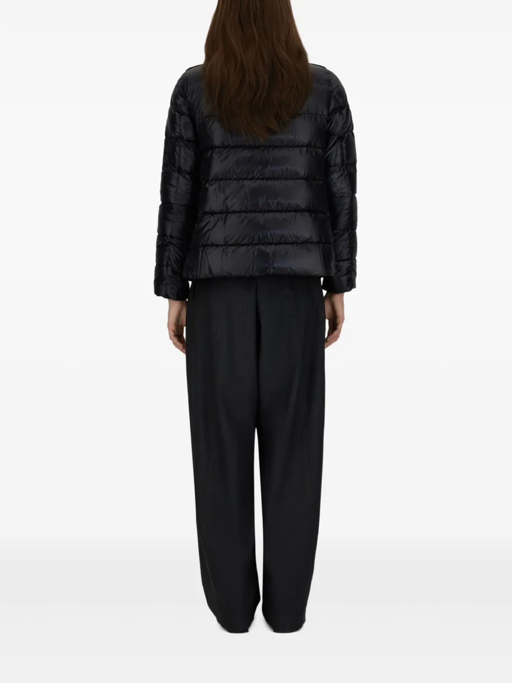 Herno Gewatteerd jack met rits Zwart