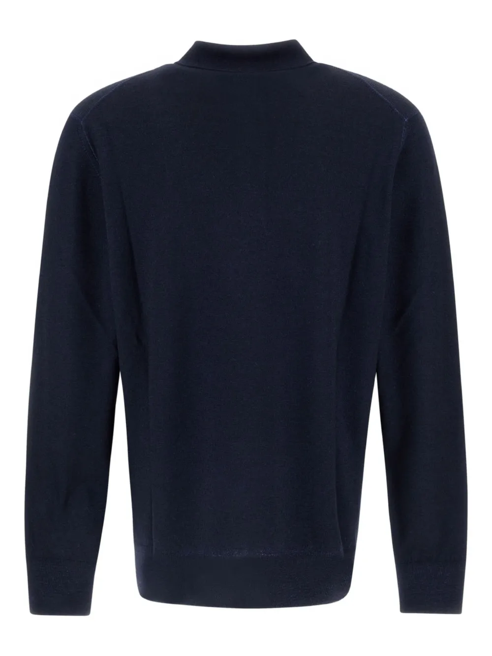 Herno Wollen poloshirt Blauw