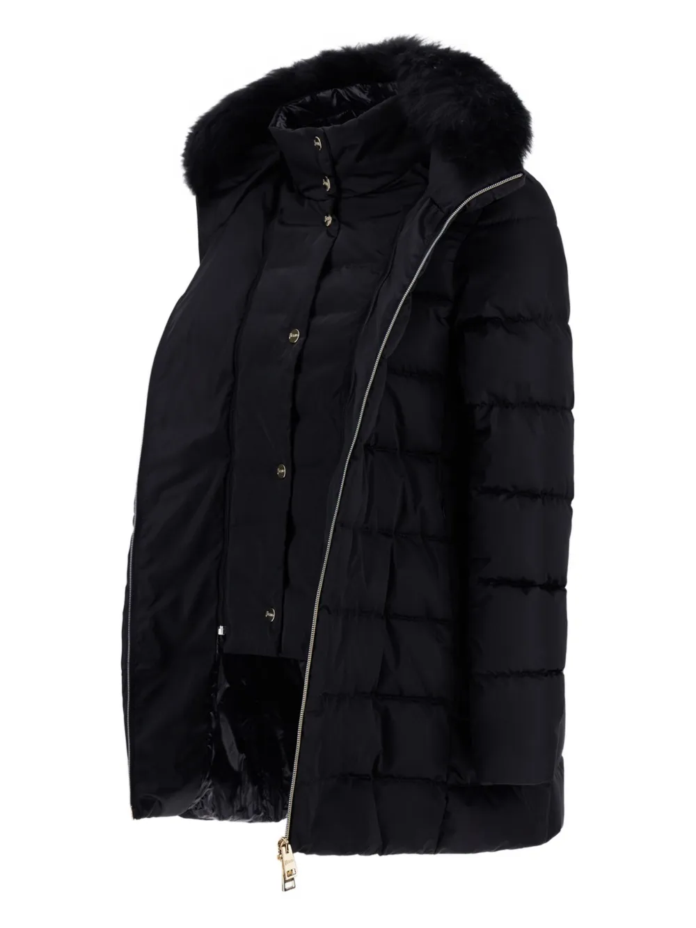  Herno Padded Parka Coat - Black 
