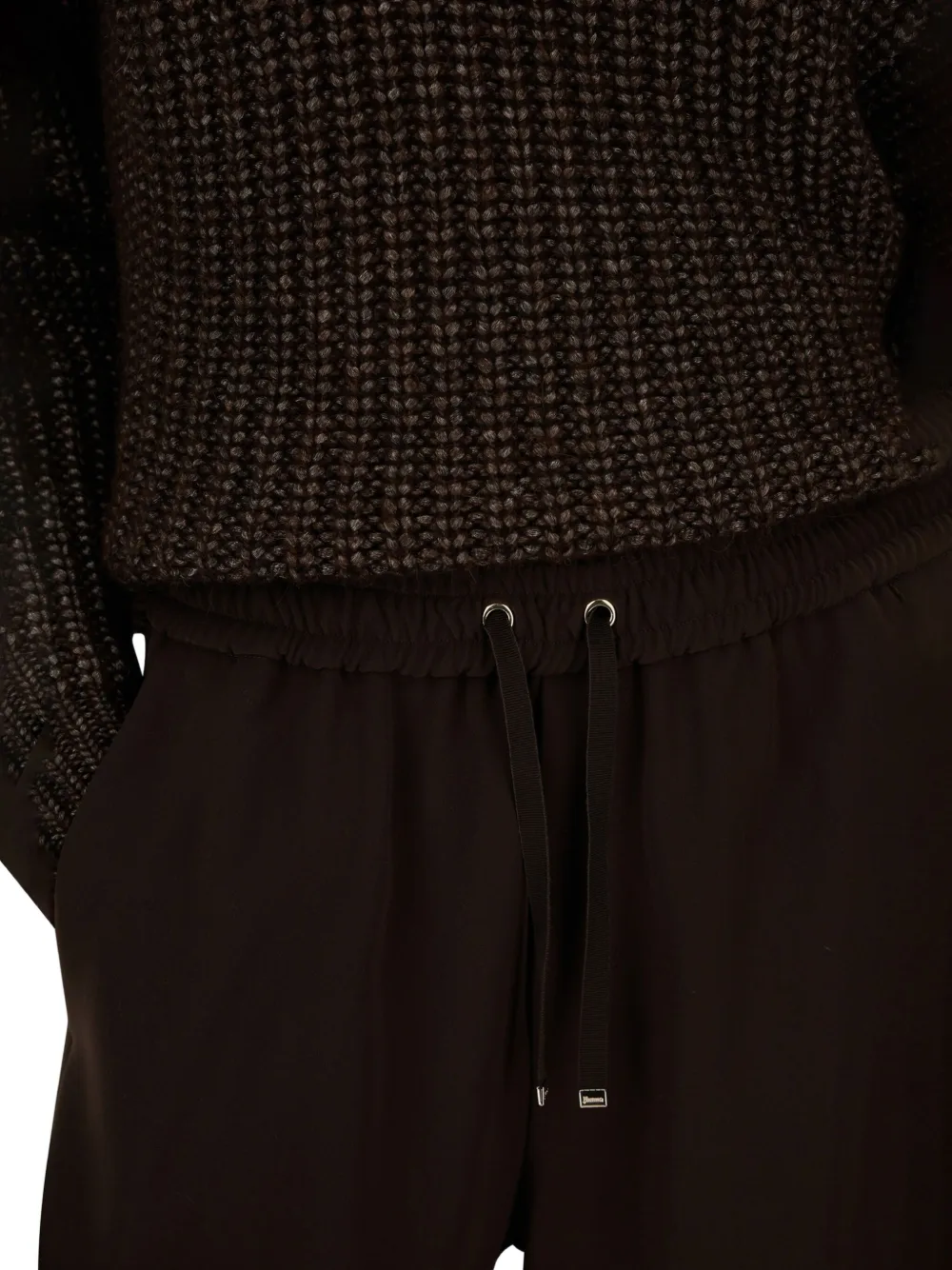 Herno Geruite broek Bruin