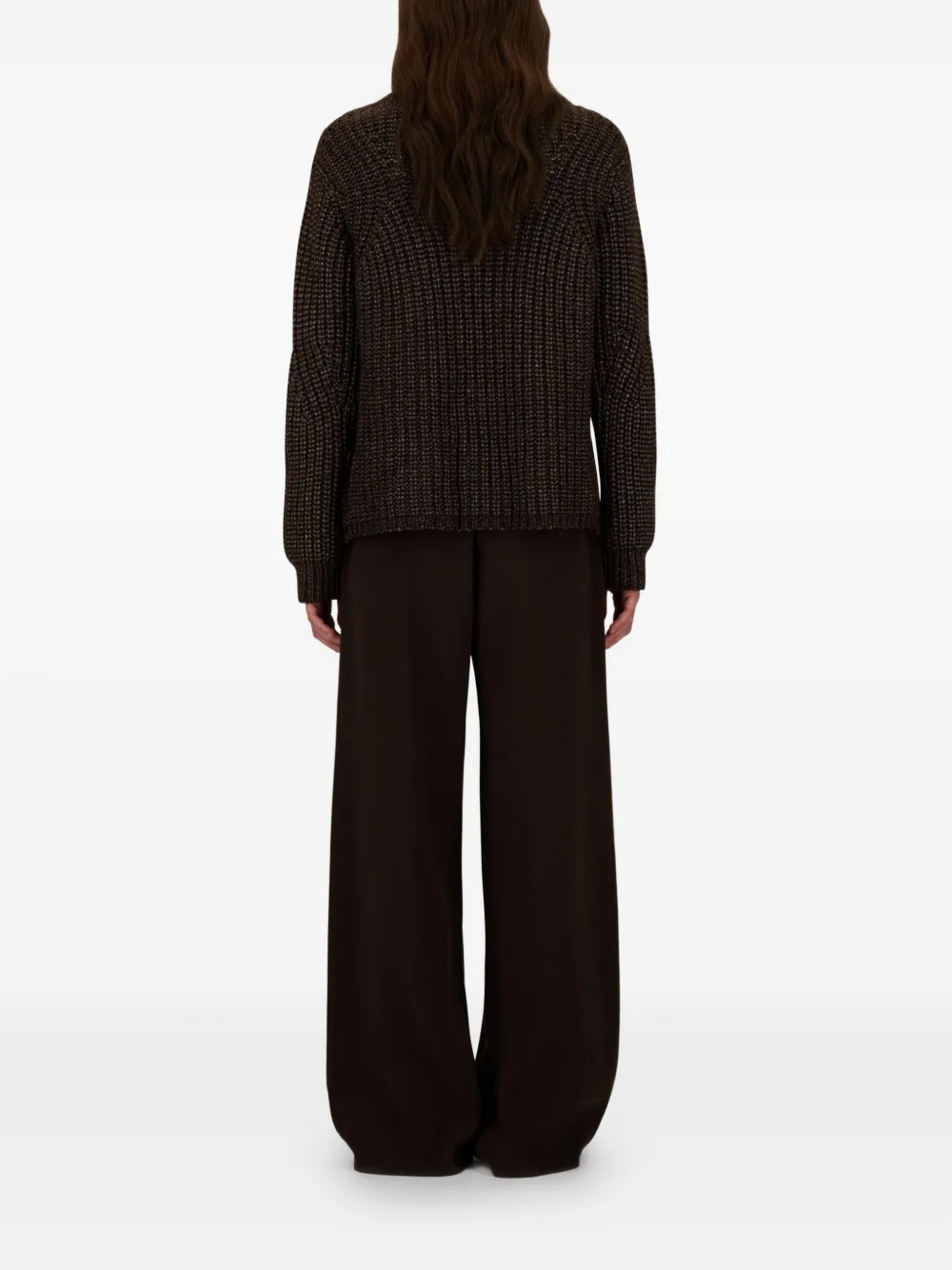 Herno Geruite broek Bruin