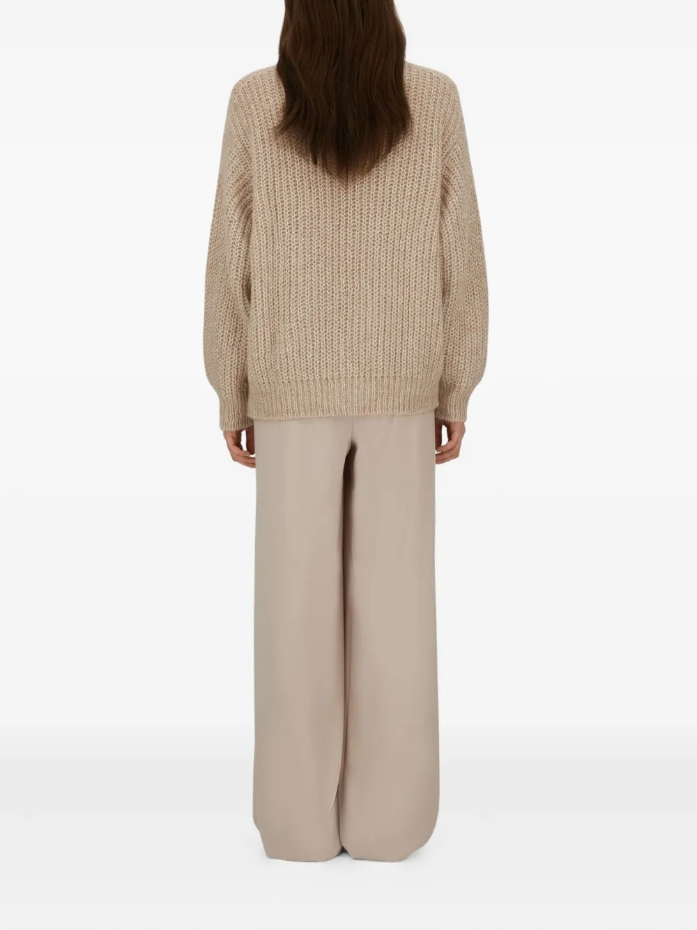 Herno Geribbelde coltrui Beige