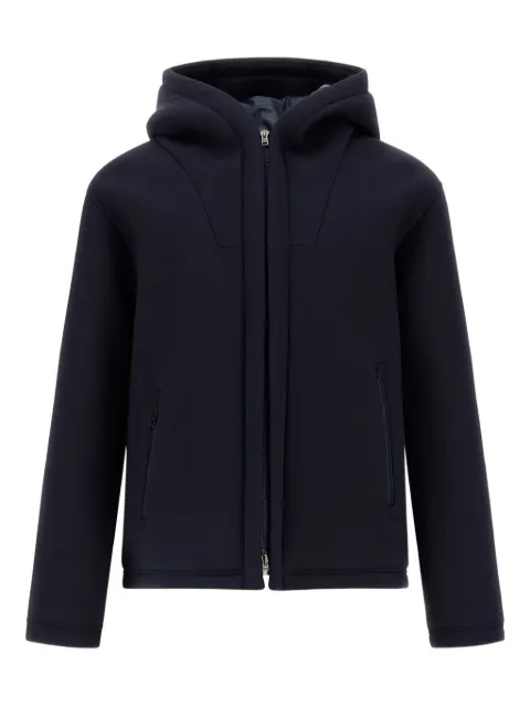 Herno hooded zip-front jacket