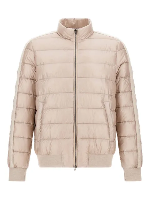 Herno stripe-detail quilted jacket