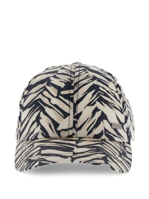 Herno zebra-print baseball cap