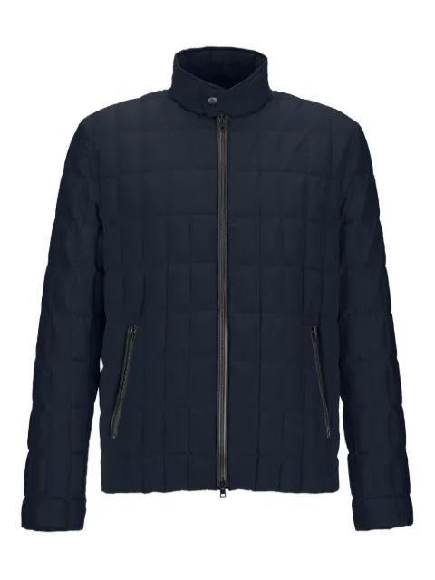 Herno Jaqueta matelassê com zíper frontal