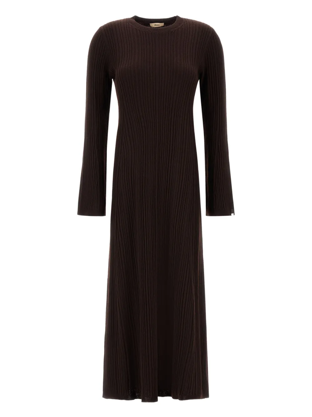 Herno Abito midi a coste con maniche lunghe - Marrone