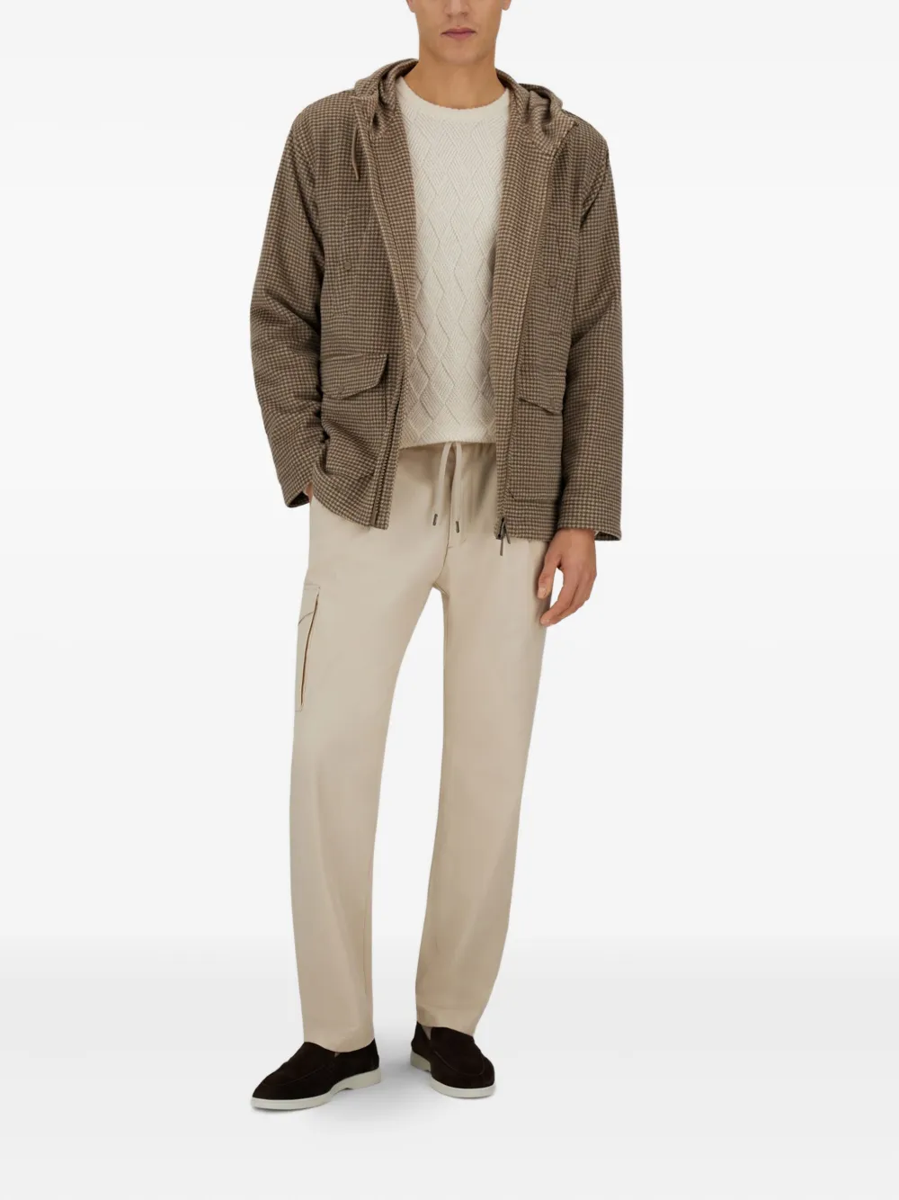 Herno houndstooth-pattern hooded jacket | Hooded Jackets | Image 2