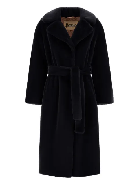 Herno single-breasted belted coat