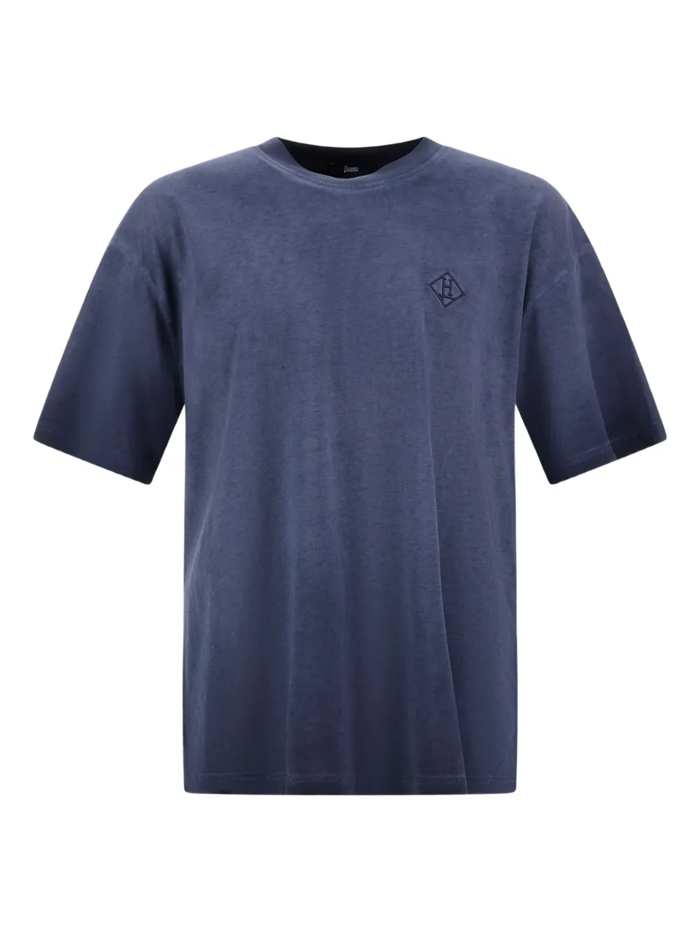 Herno T-shirt con logo - Blu