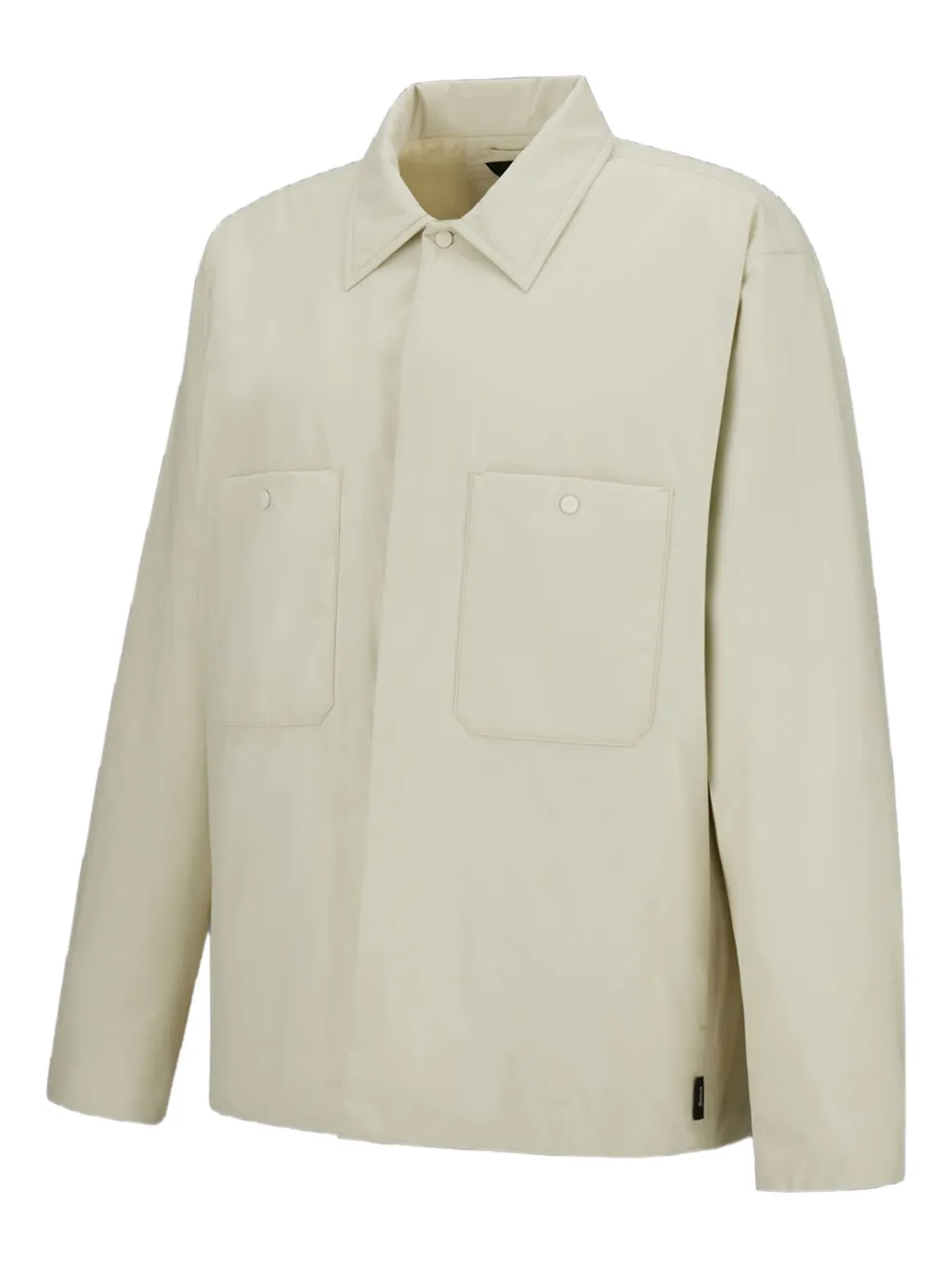 Herno Katoenen shirtjack met dubbele zak Beige