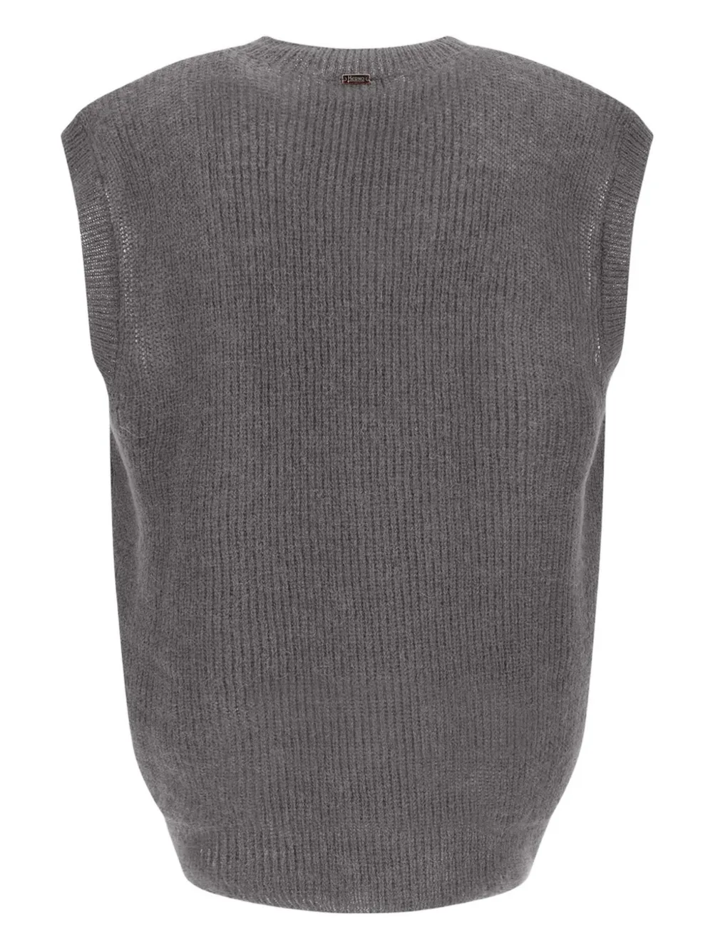 V-Neck Ribbed-Knit Vest