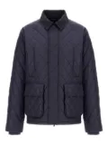 Herno quilted diamond-pattern jacket - Blue