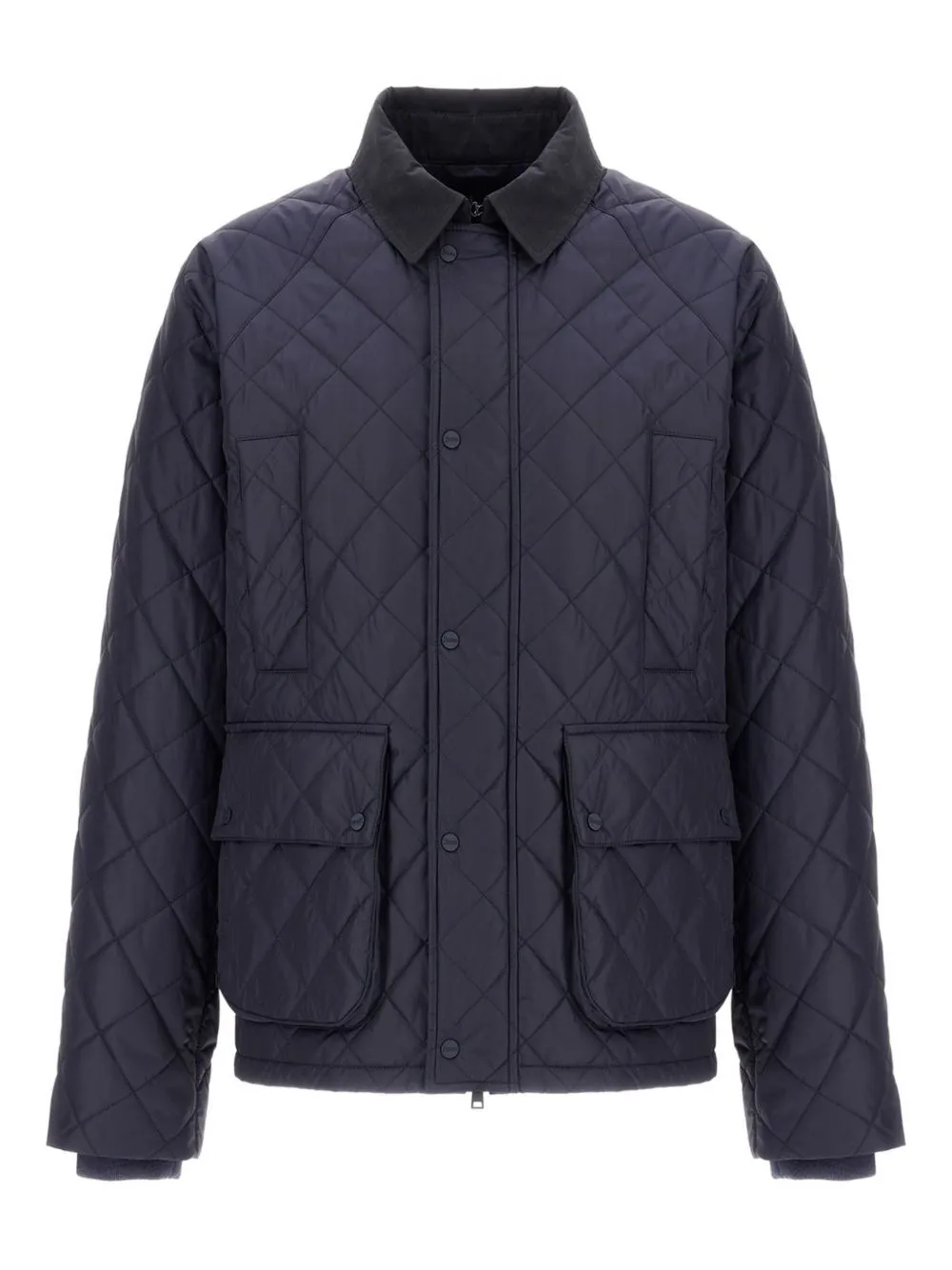 Herno quilted diamond-pattern jacket | Blue | Image 1