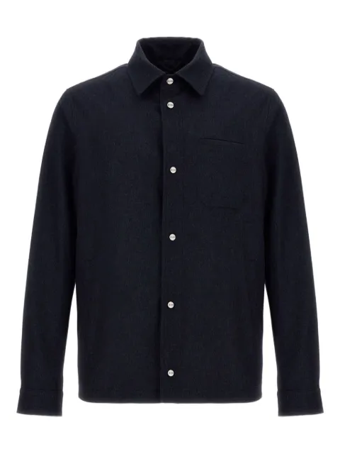 Herno button-fastening patch-pocket shirt jacket