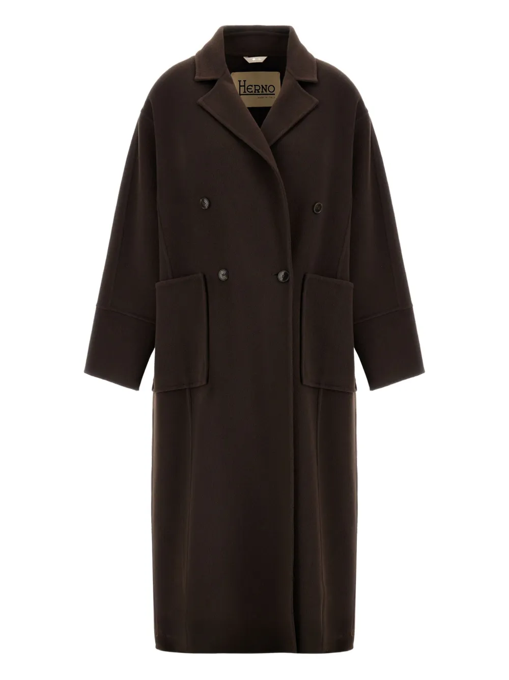 Herno double-breasted patch-pocket coat | Oversized Jackets | Image 2
