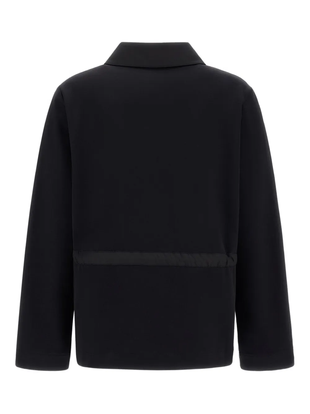 Herno Blouse met trekkoord en zakdetail Zwart
