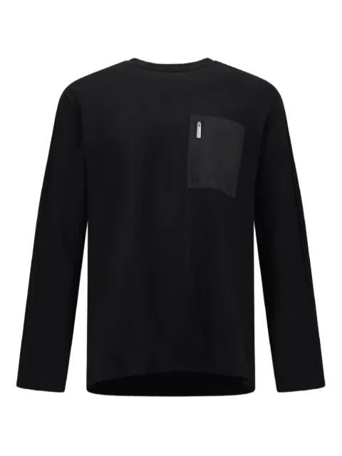 Herno playera manga larga con detalle de bolsillo