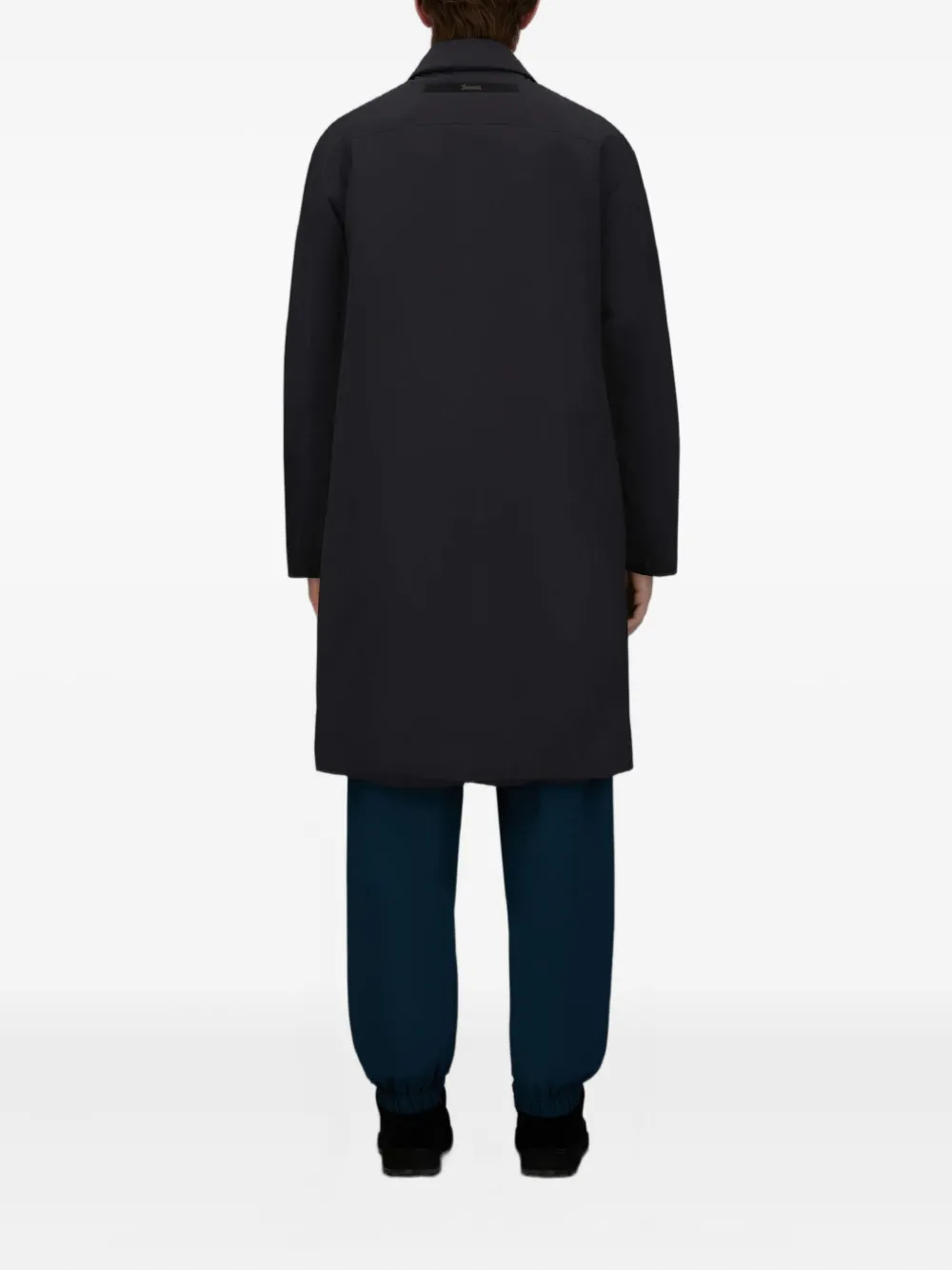  Herno Single-breasted Coat - Black 