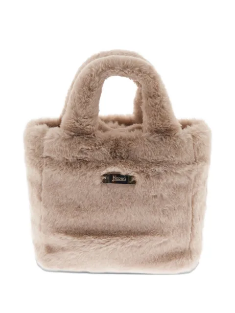 Herno faux-fur top-handle bag