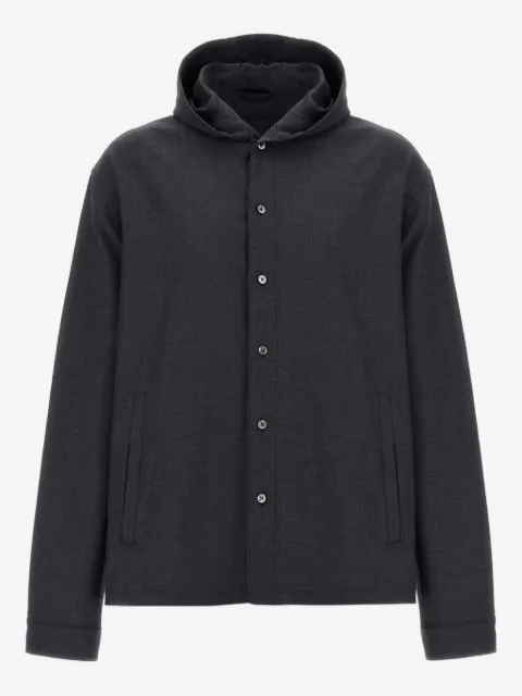 Herno chaqueta con capucha y botones