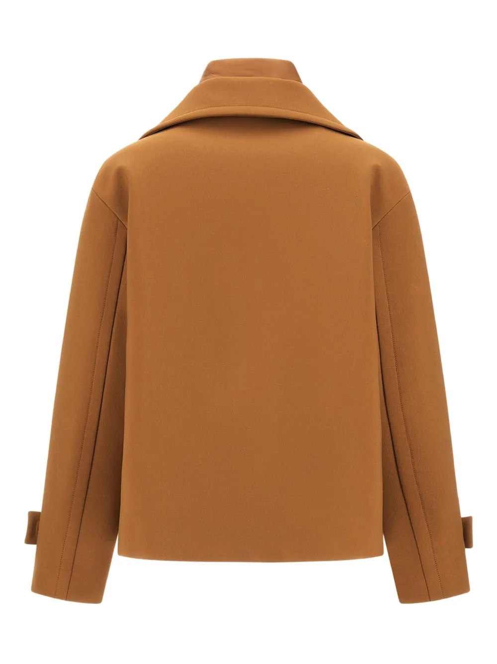 Herno 2 Layer Scuba And Nylon Ultralight Peacoat In Neutral