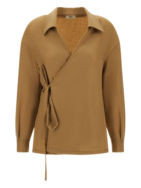 Herno top cruzado en la parte delantera