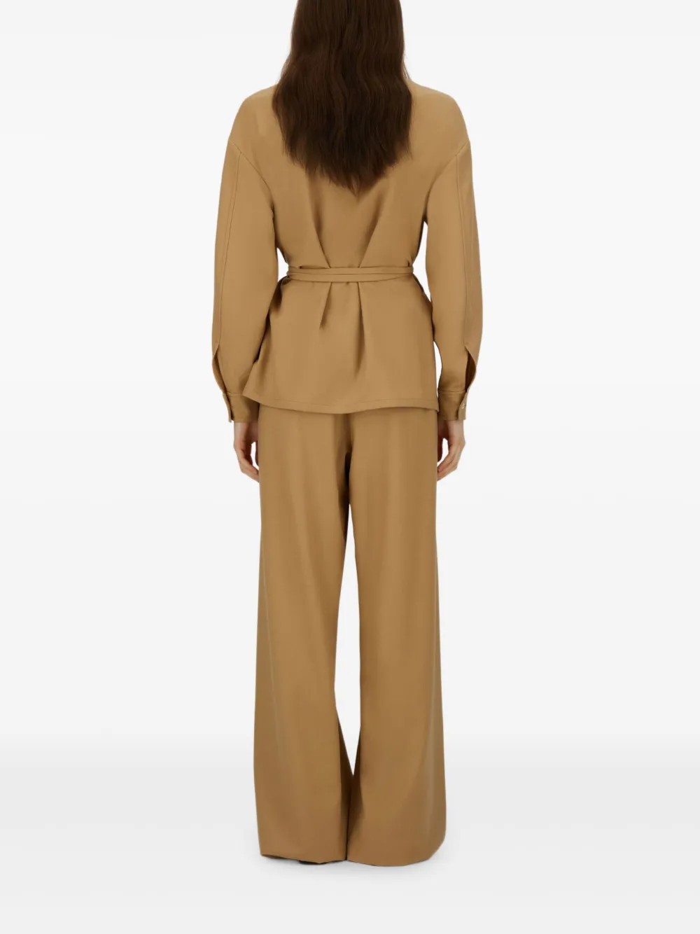  Herno Wrap-front Collared Blouse - Neutrals 